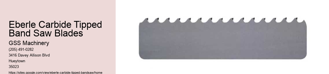 Eberle Carbide Tipped Band Saw Blades