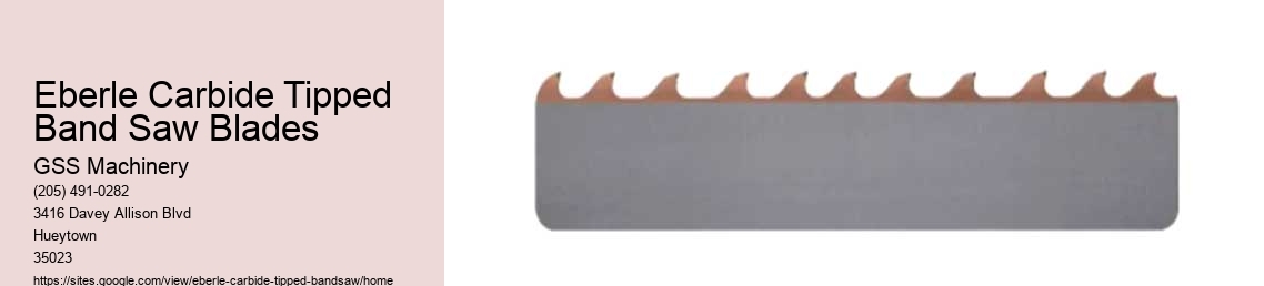 Eberle Carbide Tipped Band Saw Blades