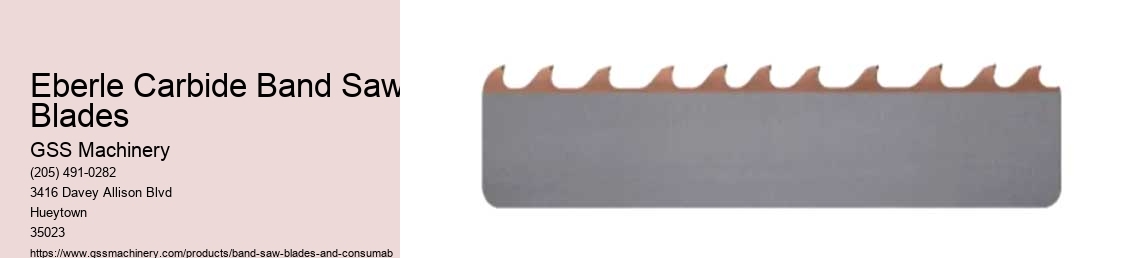 Eberle Carbide Band Saw Blades