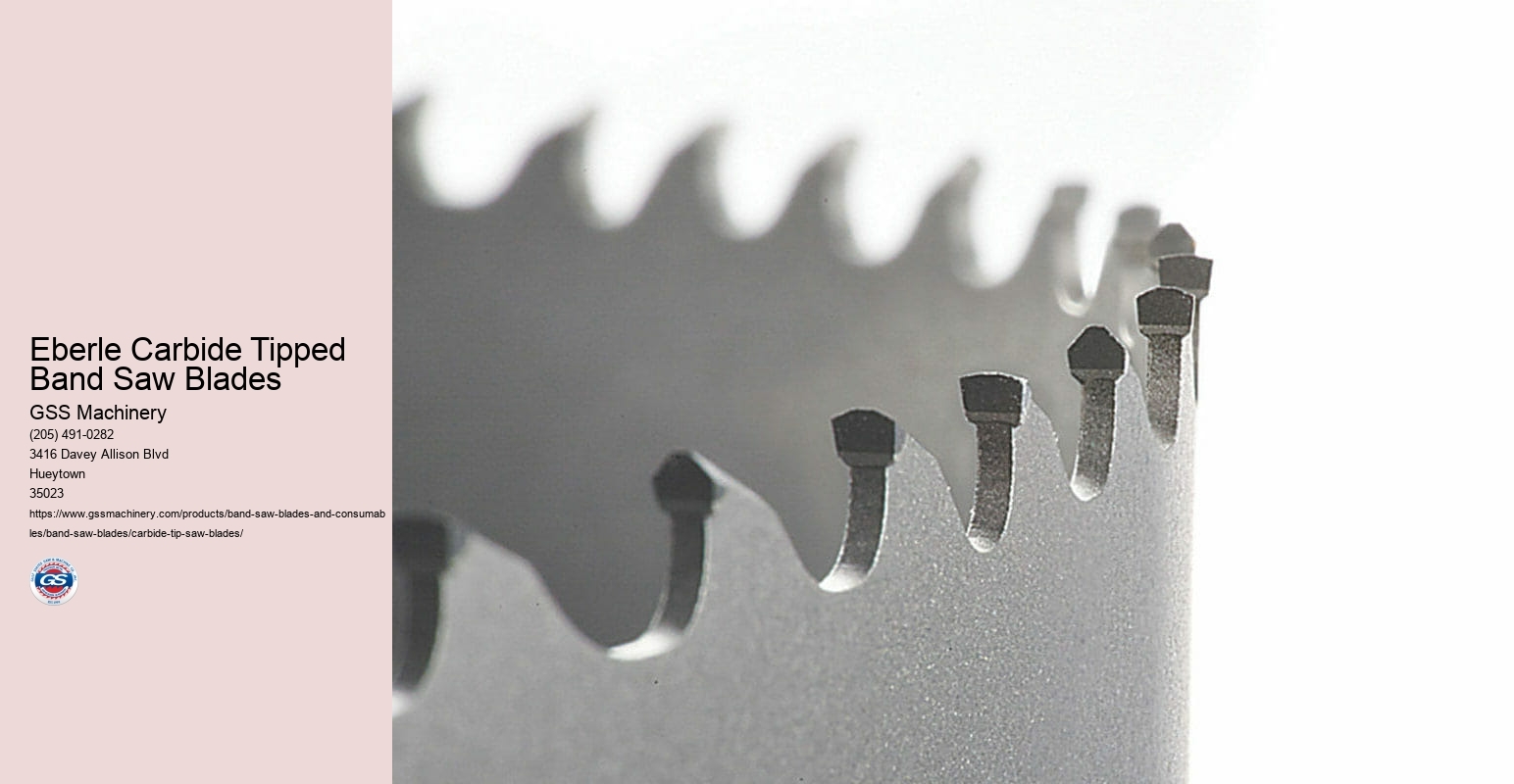 Eberle Carbide Tipped Band Saw Blades