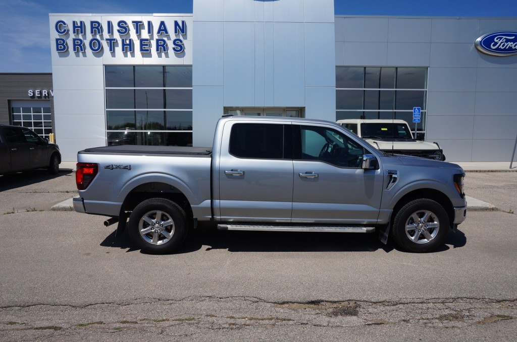 Silver 2024 Ford F-150 Pickup Truck Four-Wheel Drive 6-Speed Automatic