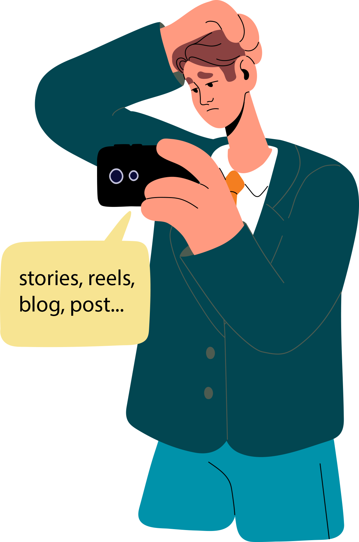 Travel advisor creating referral content from client stories