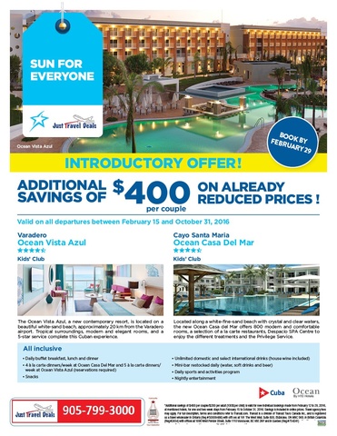 vacation offer