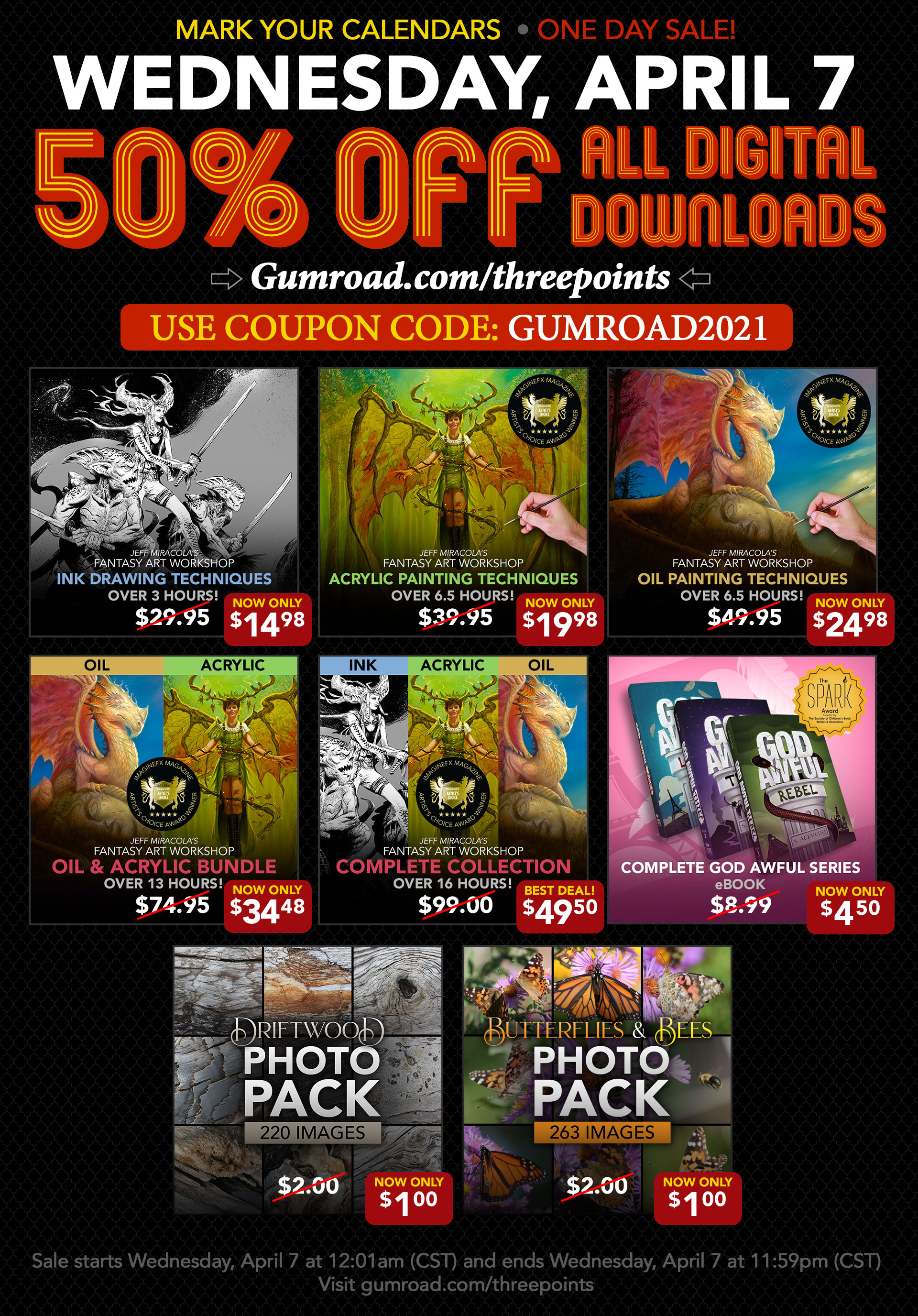 Gumroad Day Sale - 50% OFF All Our Digital Downloads - Three Points ...