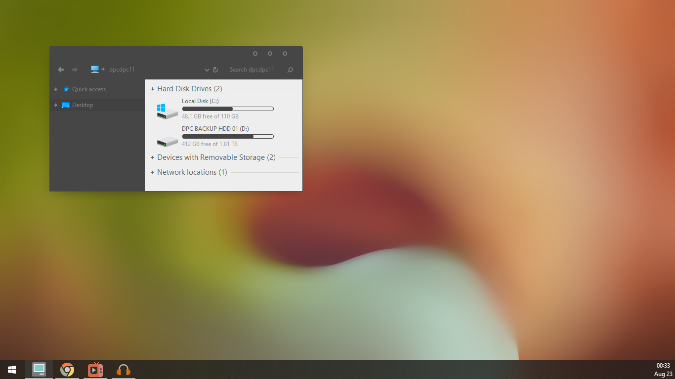 Simplify 10 Dark Circles Windows 10 Themes (8 in 1)