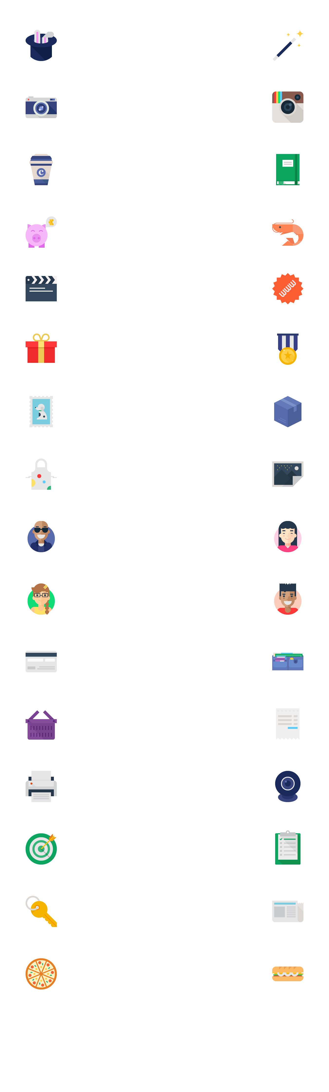 Shift Flat Icons (Free)