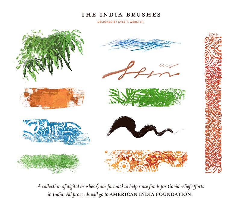 Help India Fight Covid with the India Brush Set Kyle T ster