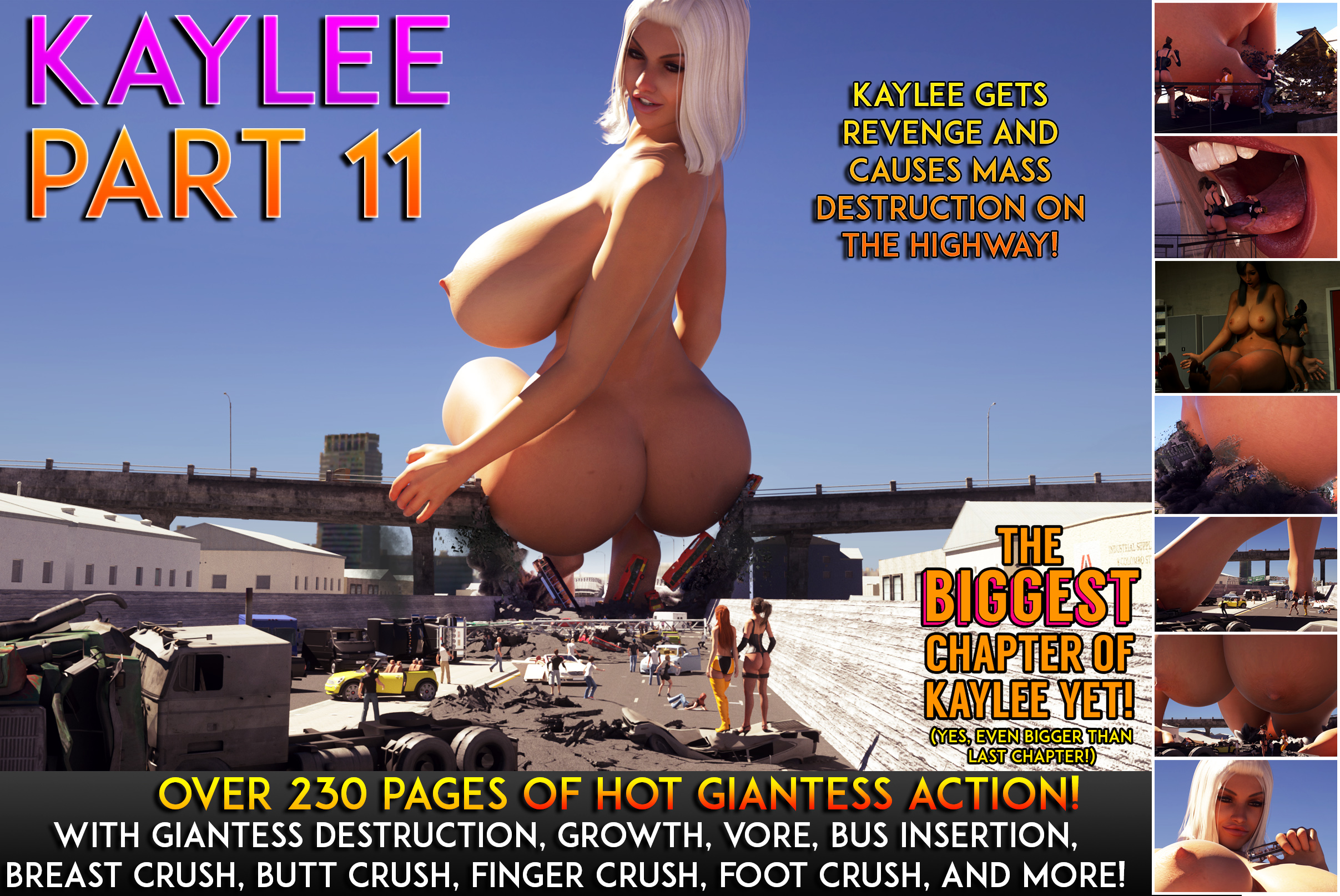 Kaylee 11 is now available! - redfiredog - Giantess Comics