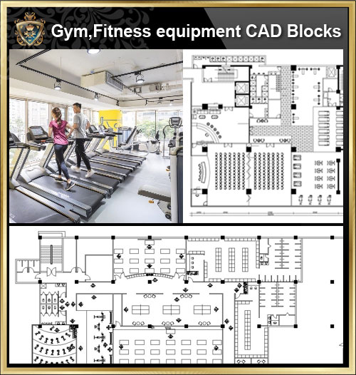【All Gym,Fitness equipment CAD Blocks BundleStadium,Gymnasium, playground, sports hall V.1】