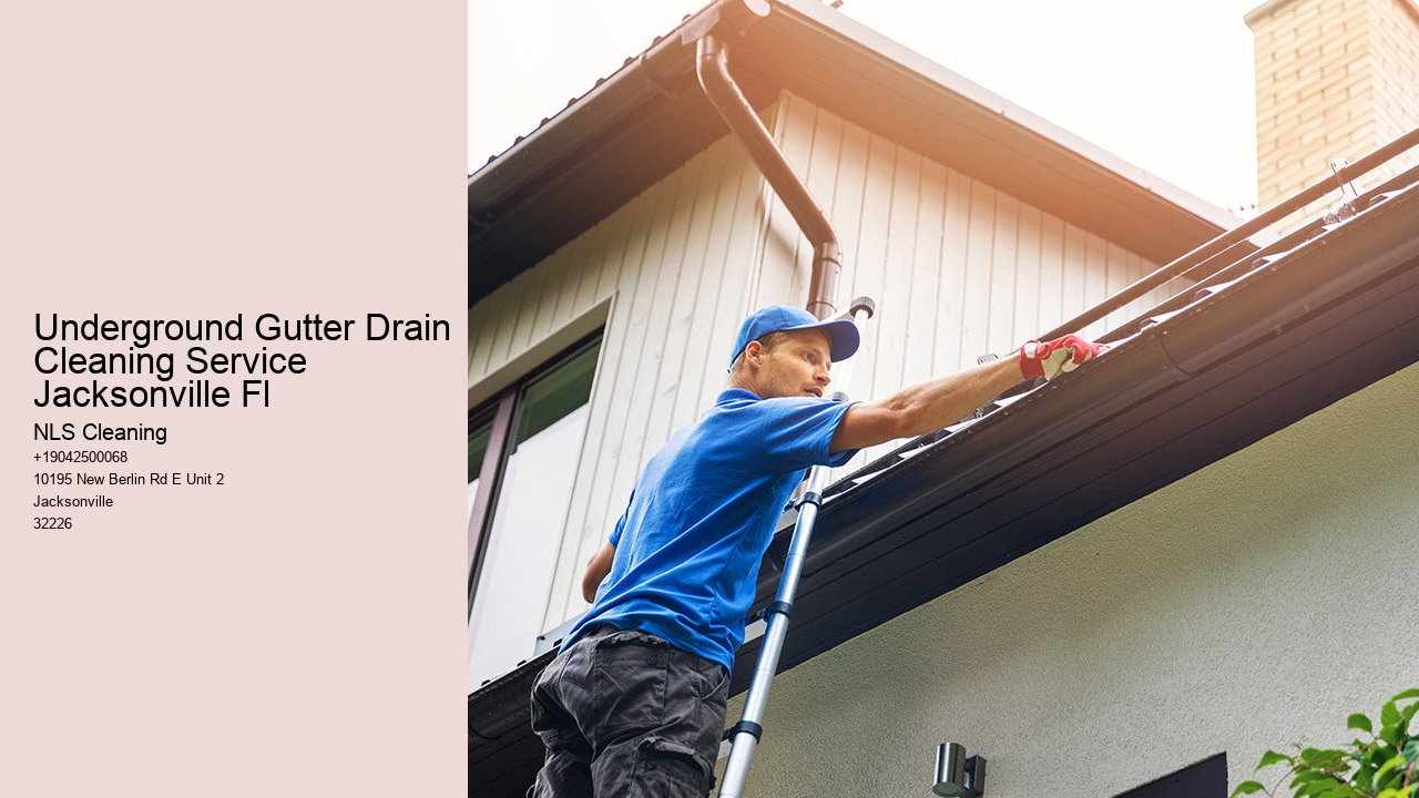 Underground Gutter Drain Cleaning Service Jacksonville Fl