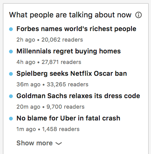 linkedin trending topics