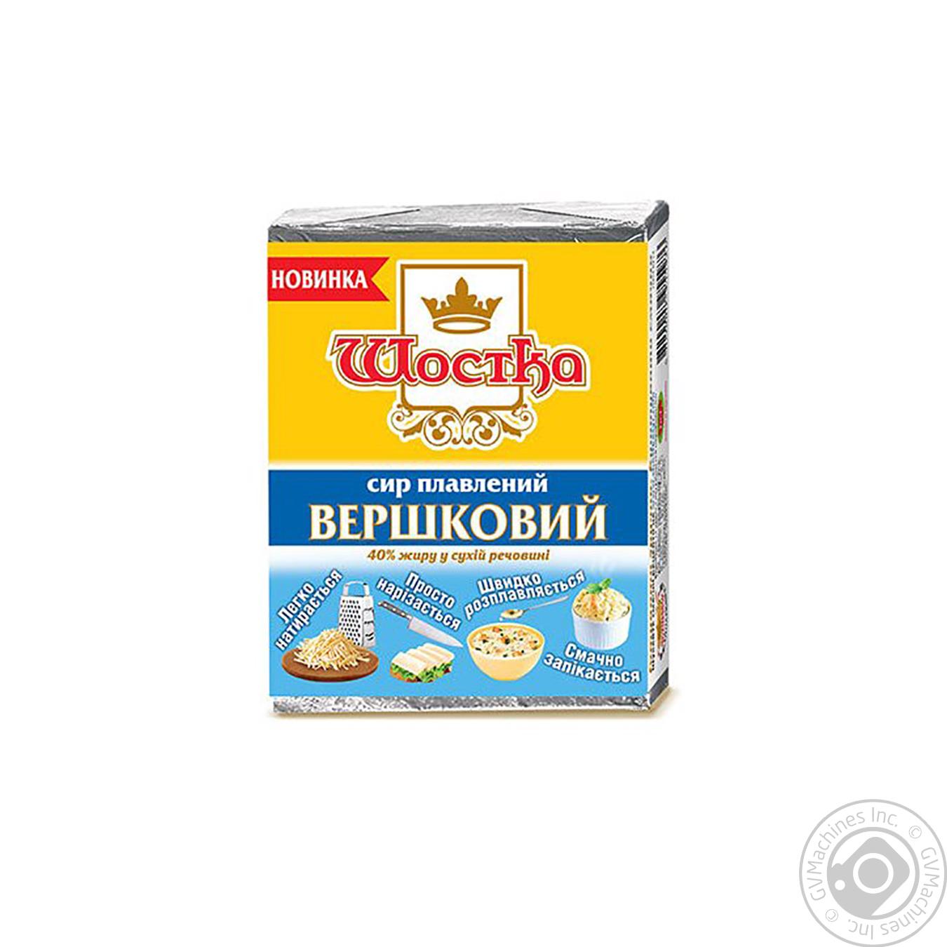 

Сир Шостка Вершковий плавлений 40% 90г