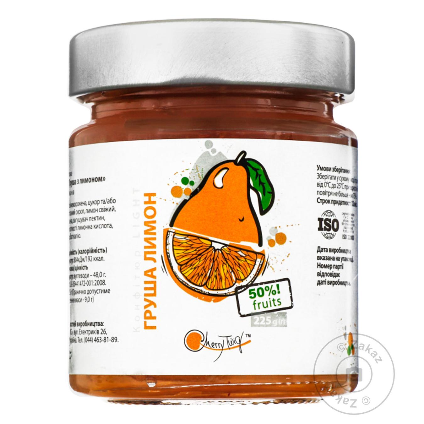 

Конфітюр Cherry Twig Груша з лимоном добавка фруктова пастеризована 225г