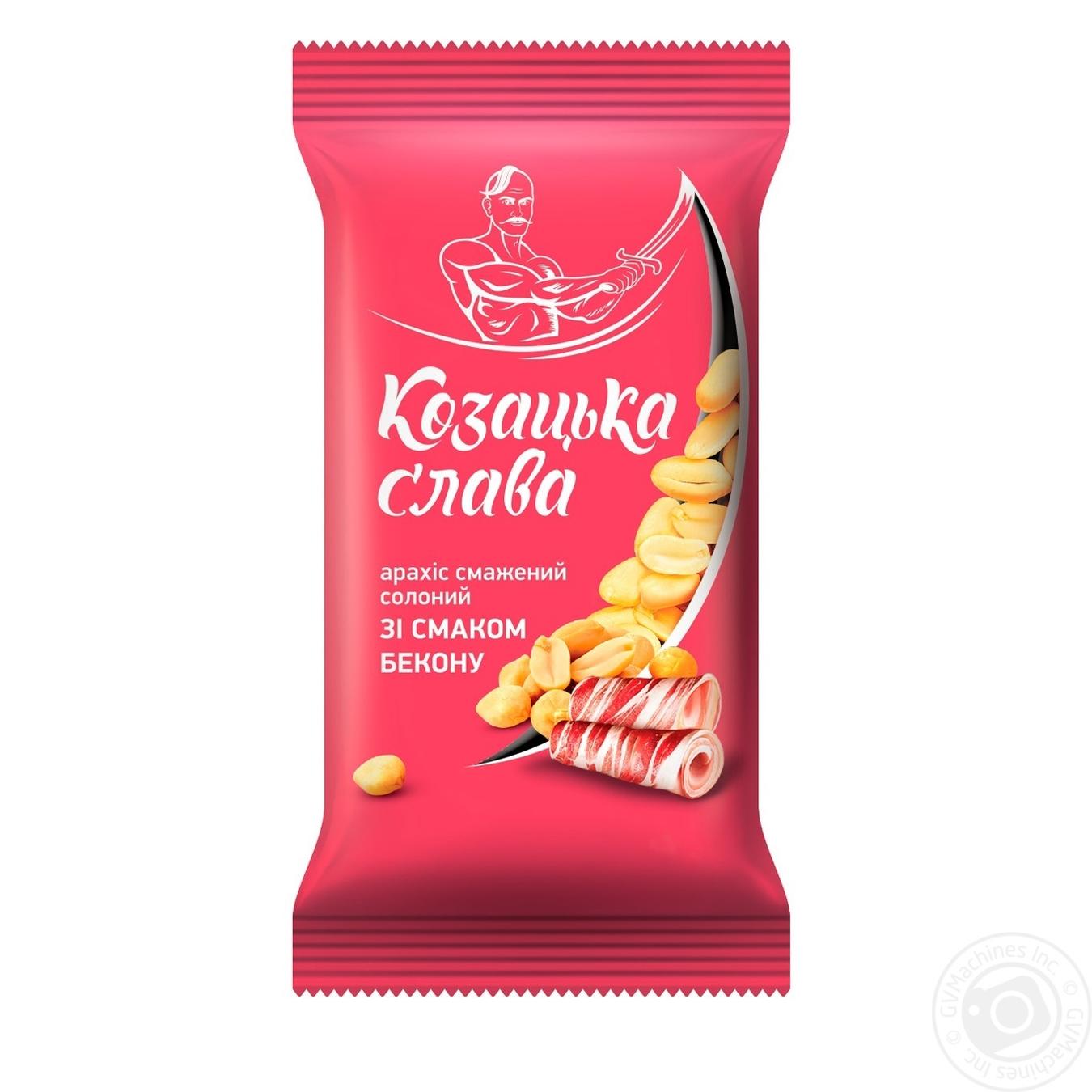 

Арахіс Козацька слава смажений солоний зі смаком бекону 180г