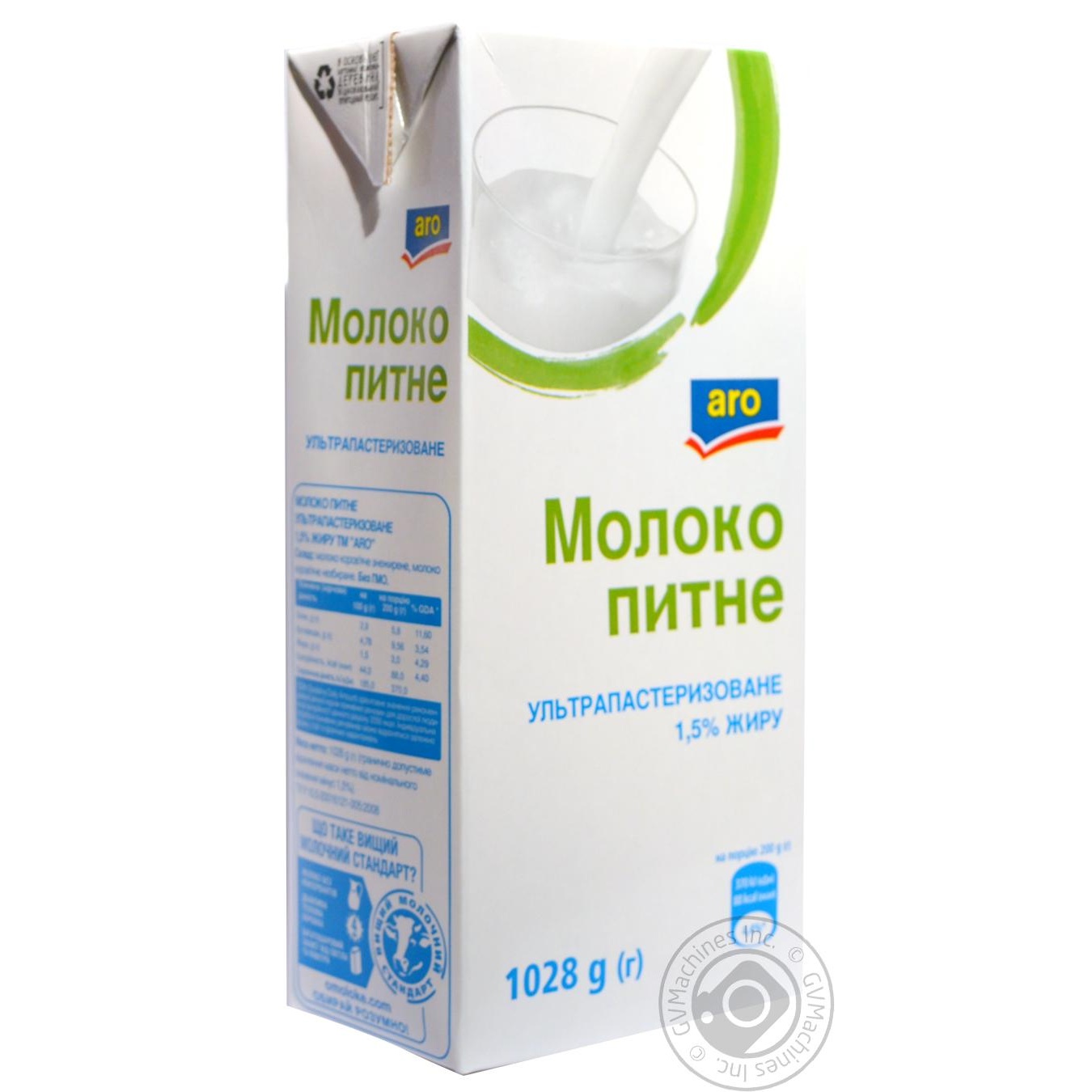 

Молоко Aro ультрапастеризоване 1.5%