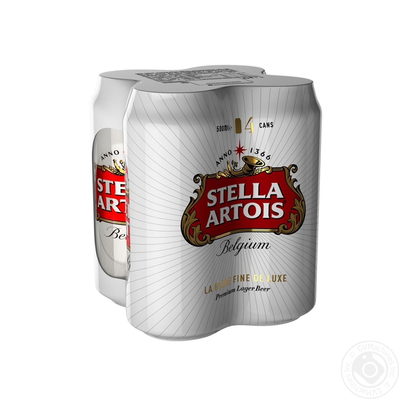 

Пиво Stella Artois світле фільтроване 4,8% 4*0,5л