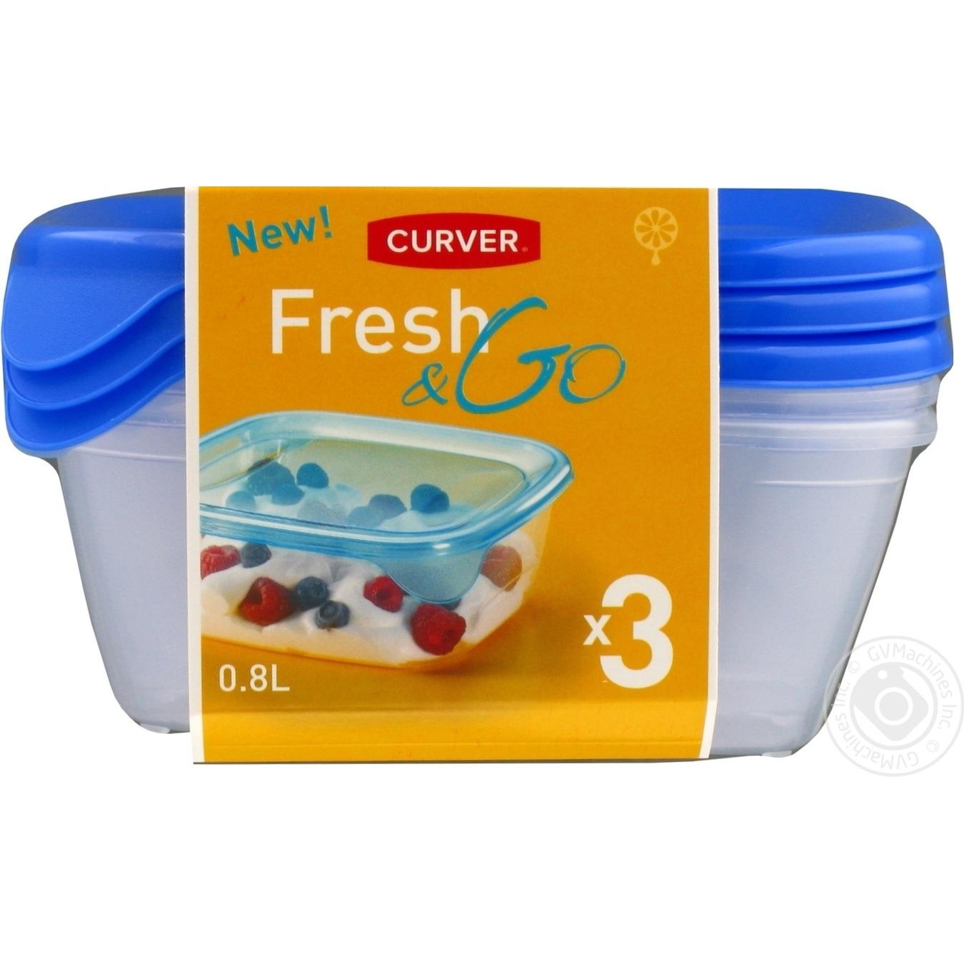 

Набір ємностей Curver Fresh&Go для зберігання харчових продуктів 3шт 0,8л