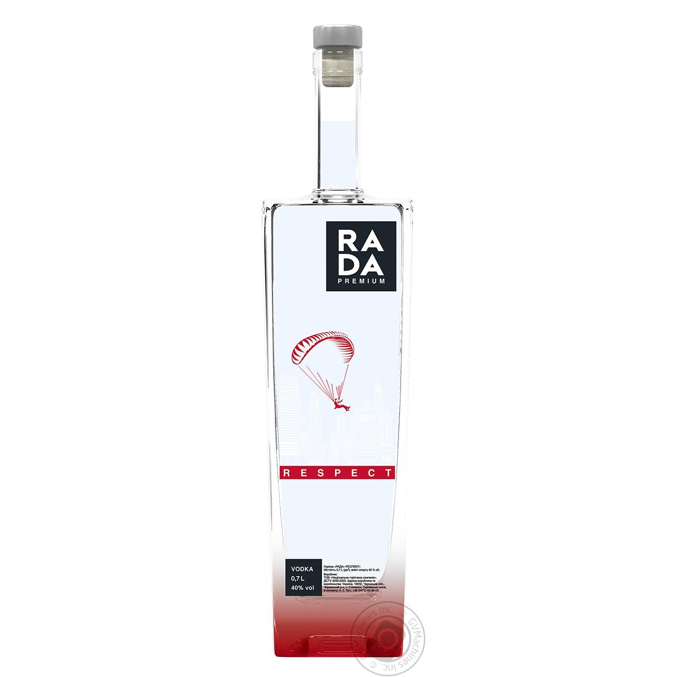 

Горілка Rada Premium Респект 0,7л