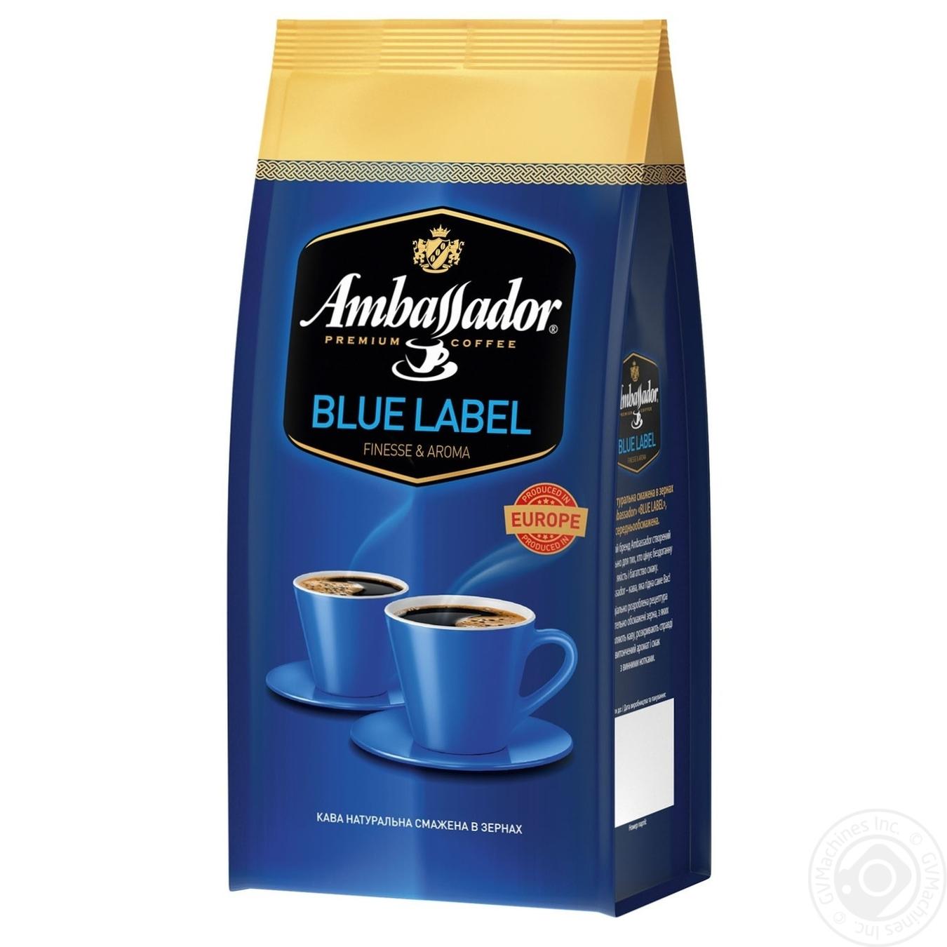 

Кава Ambassador Blue Label в зернах середньообсмажена 1кг