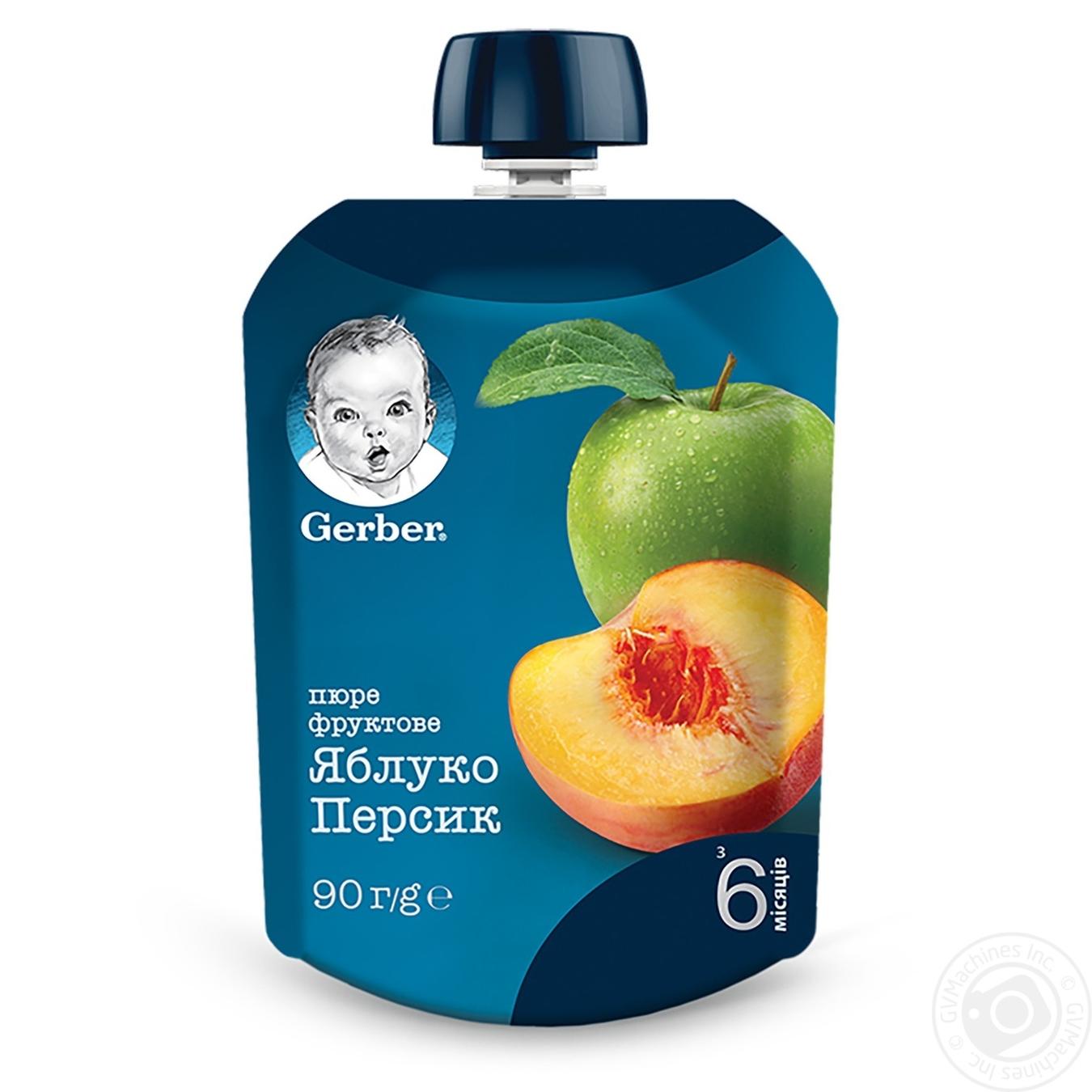 

Пюре Gerber яблуко персик 90г