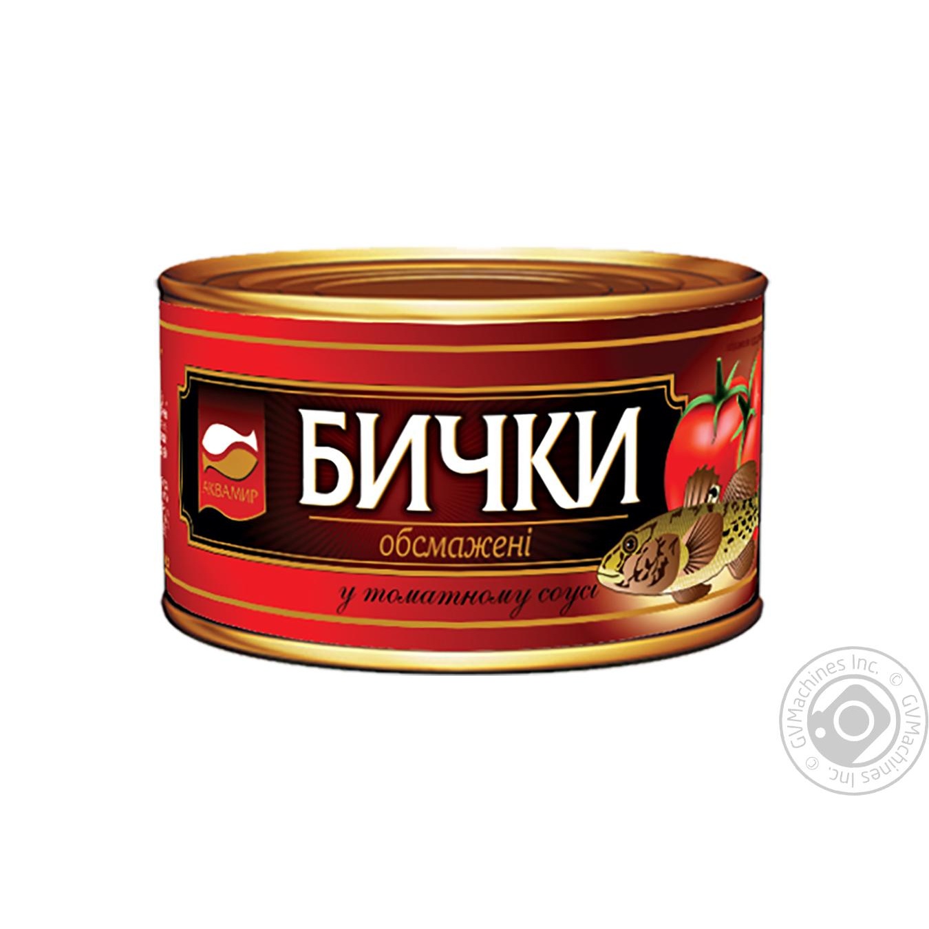 

Консерва рибна Аквамир бички обсмажені в томатному соусі 230г