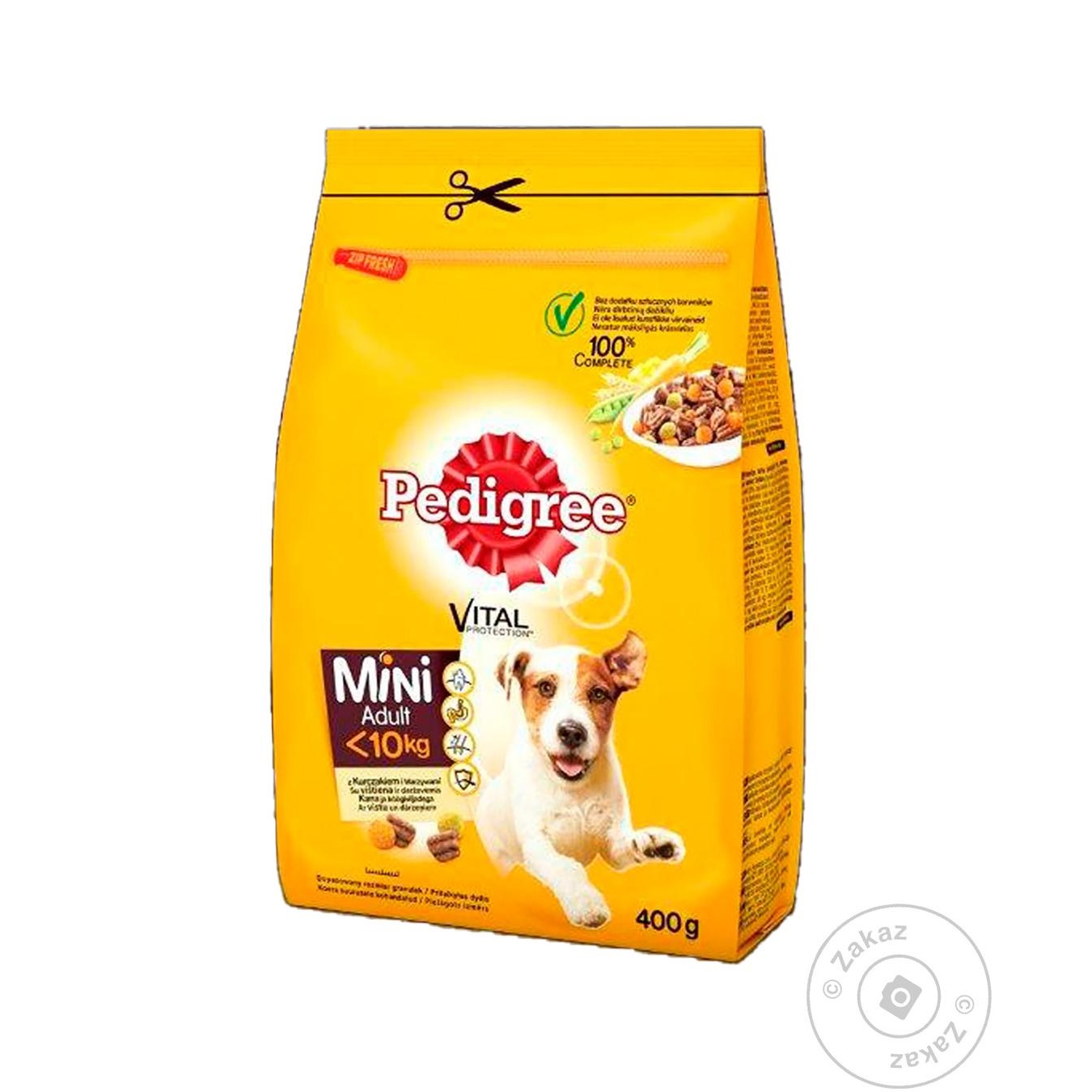 

Корм сухий Pedigree для малих собак птиця овочі 400г