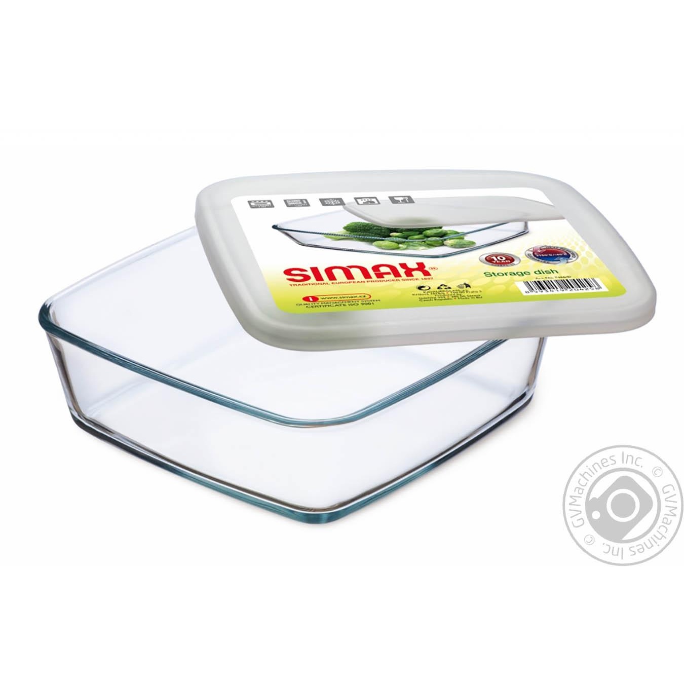 

Ємність Simax квадратна з кришкою 180Х180Х55мм