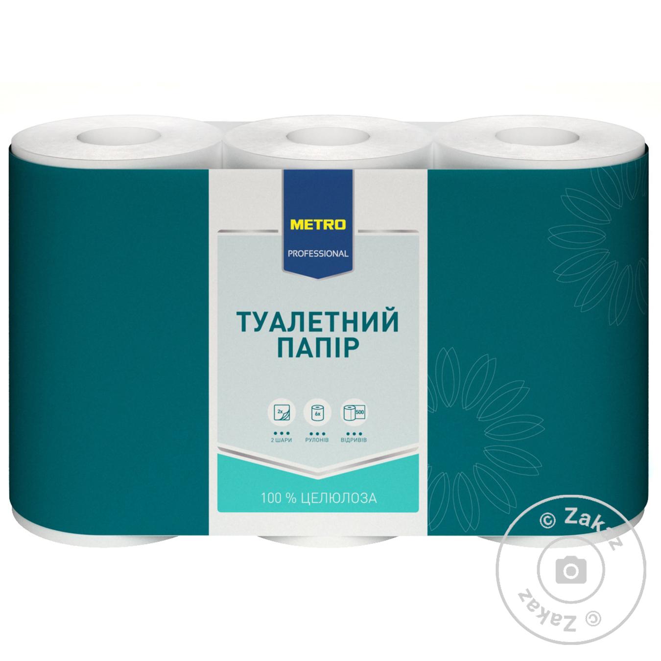 

Папір туалетний "Metro Professional" 2ш 6рул. білий