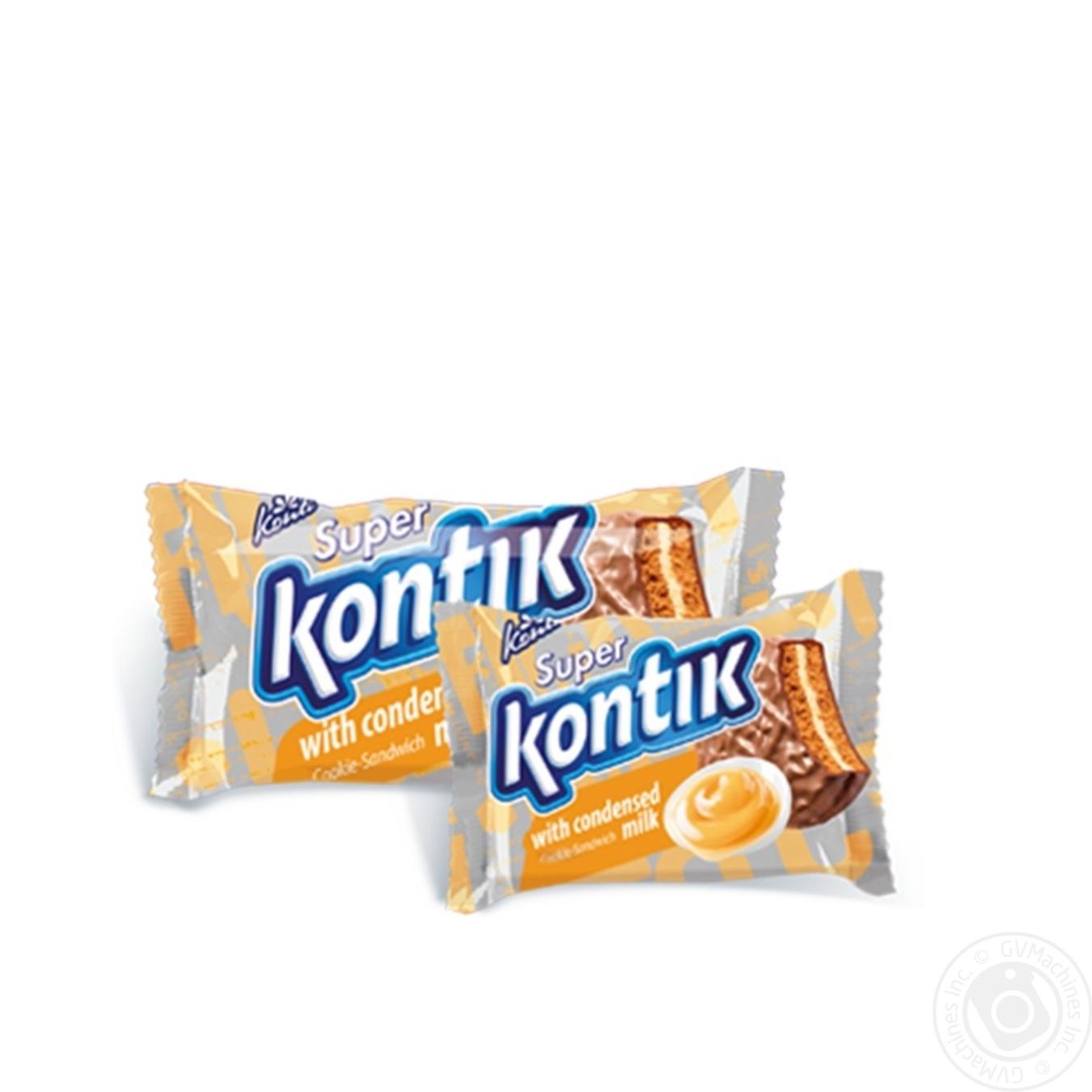 

Печиво-Сендвіч Супер Контік зі згущеним молоком 100г