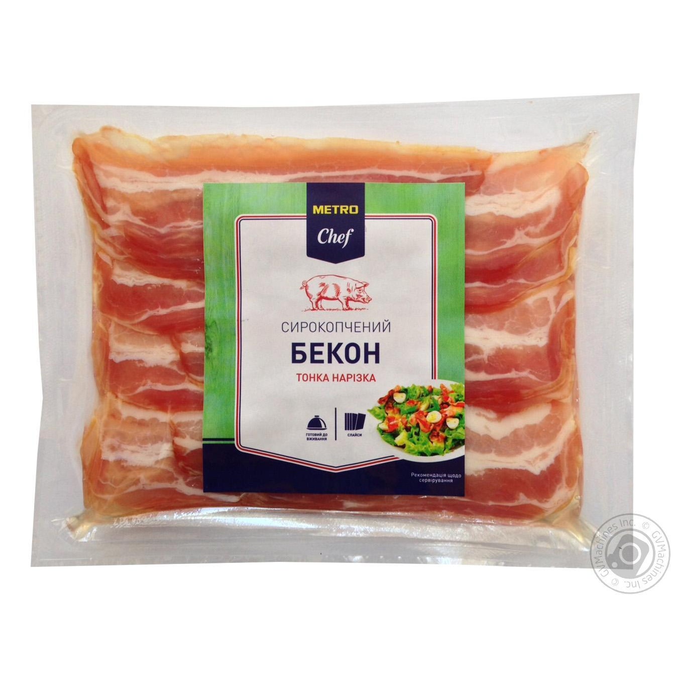 

Бекон Metro Chef сирокопчений тонка нарiзка 150г