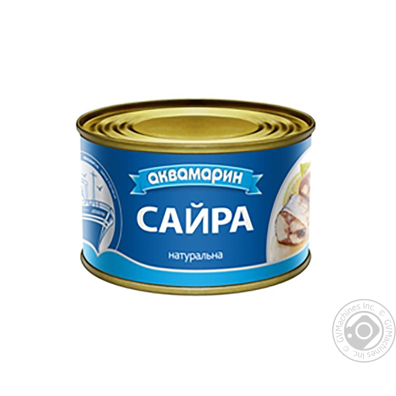 

Сайра Аквамарин натуральна з додаванням олії 230г