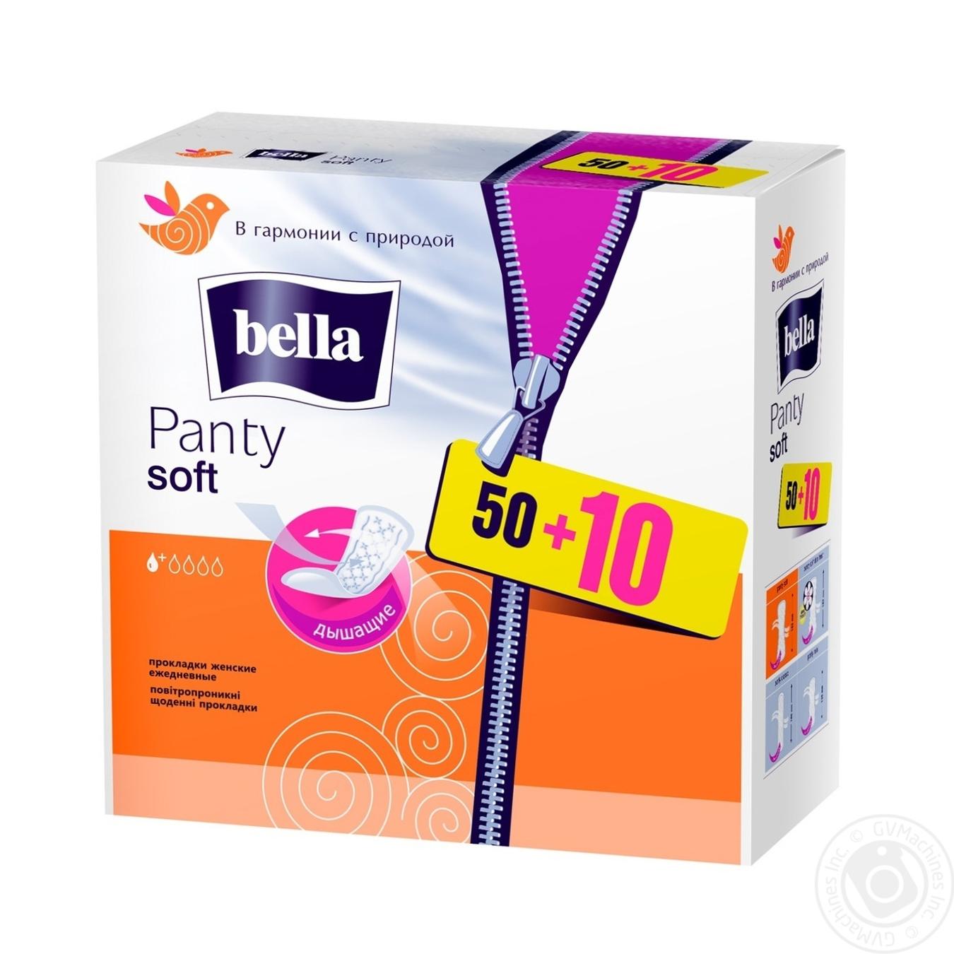 

Прокладки Bella Panty Soft щоденні 1 крапелька 50+10шт