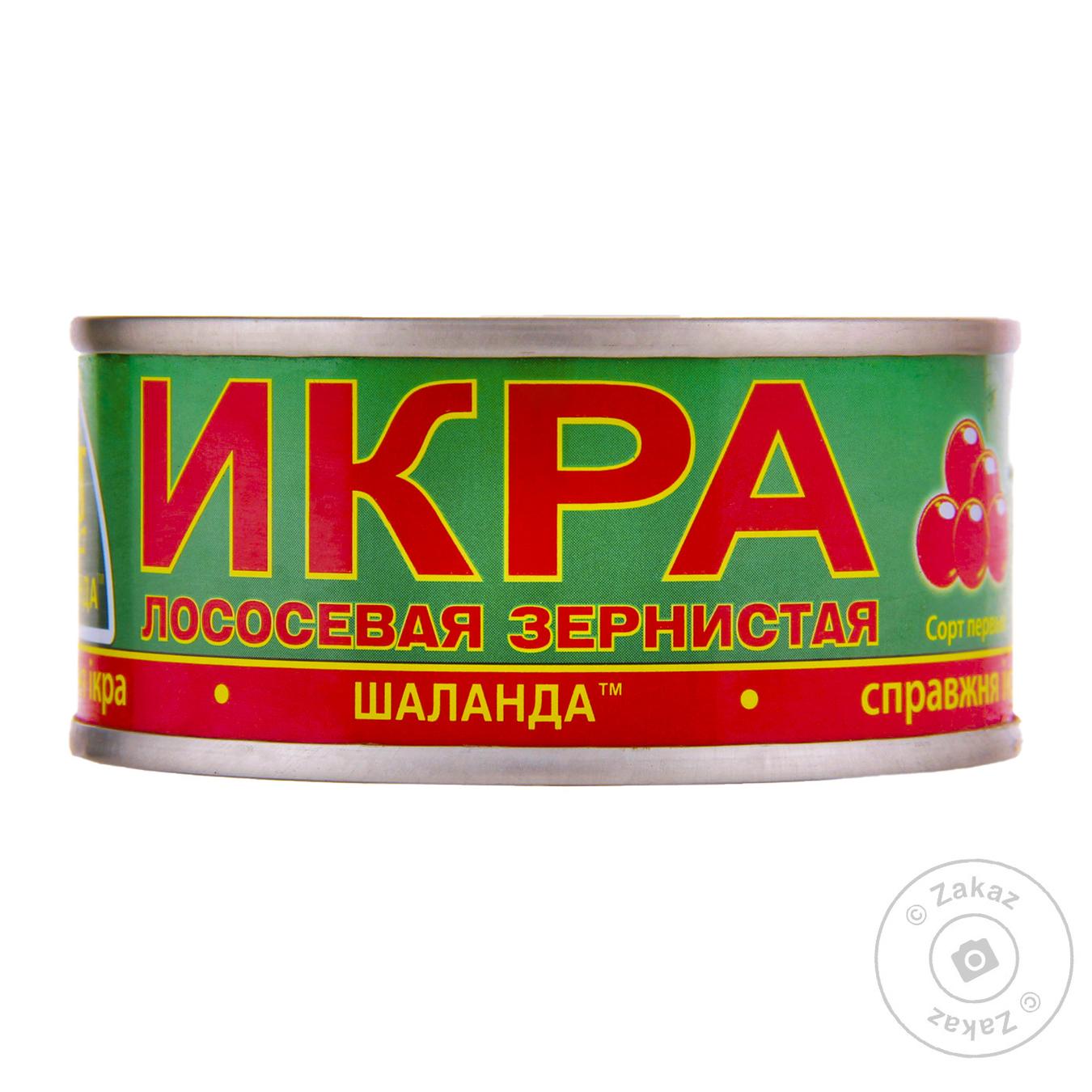 

Ікра лососева Шаланда зерниста 100г ж/б
