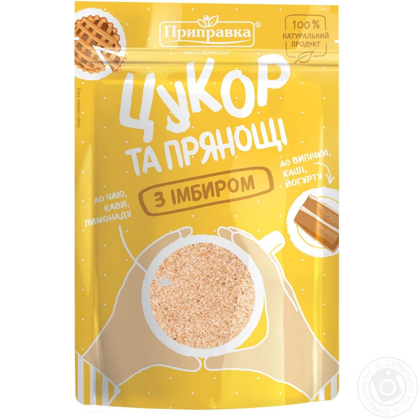 

Цукор та прянощі Приправка з імбирем 200г