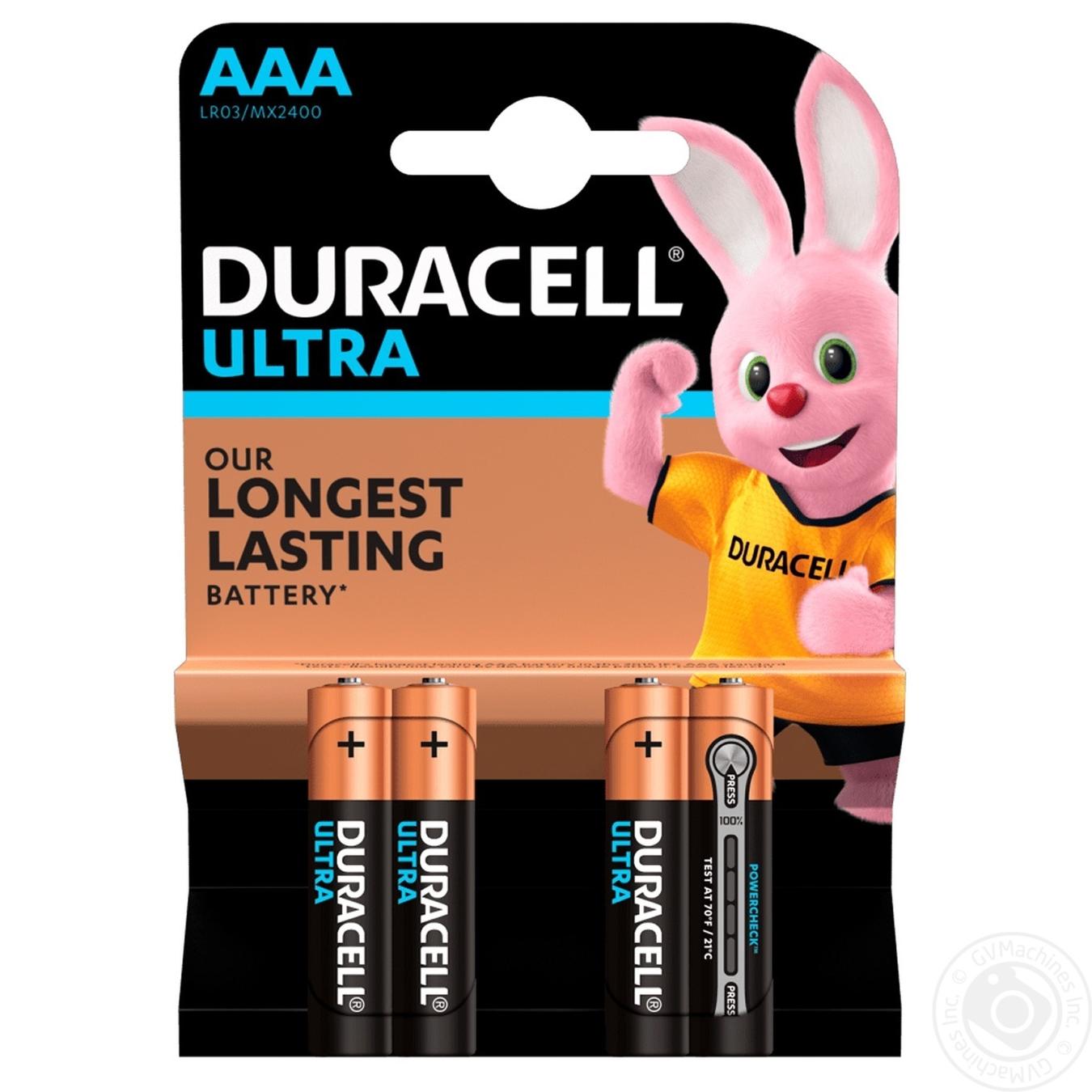 

Батарейка DURACELL Ultra Power AAA 1.5V LR03 4шт
