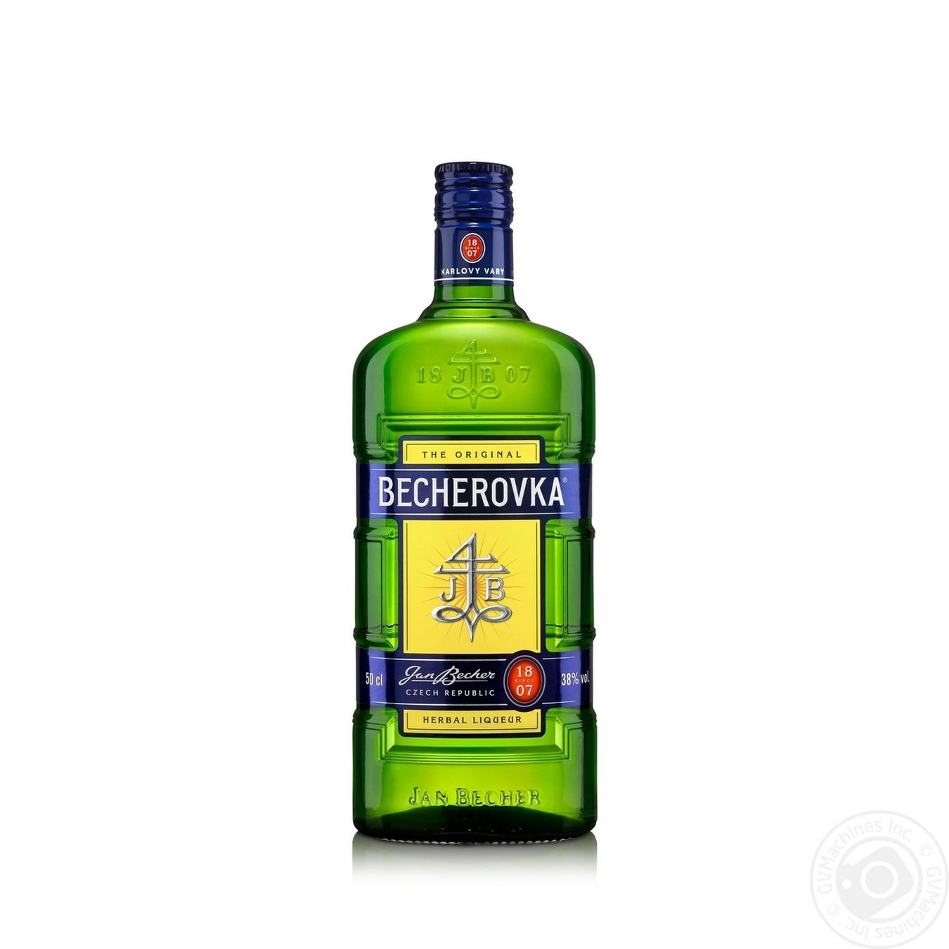 

Лікерна настоянка на травах Becherovka 38% 0,5л