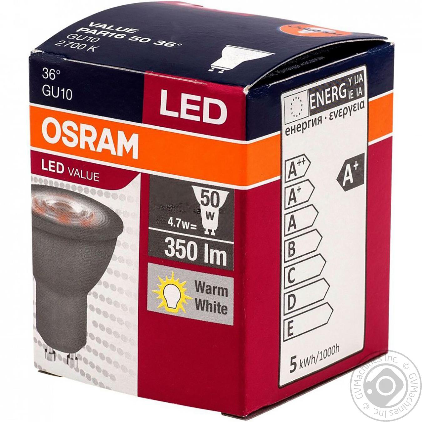 

Лампа світлодіодна Osram LED GU10 PAR16 5W