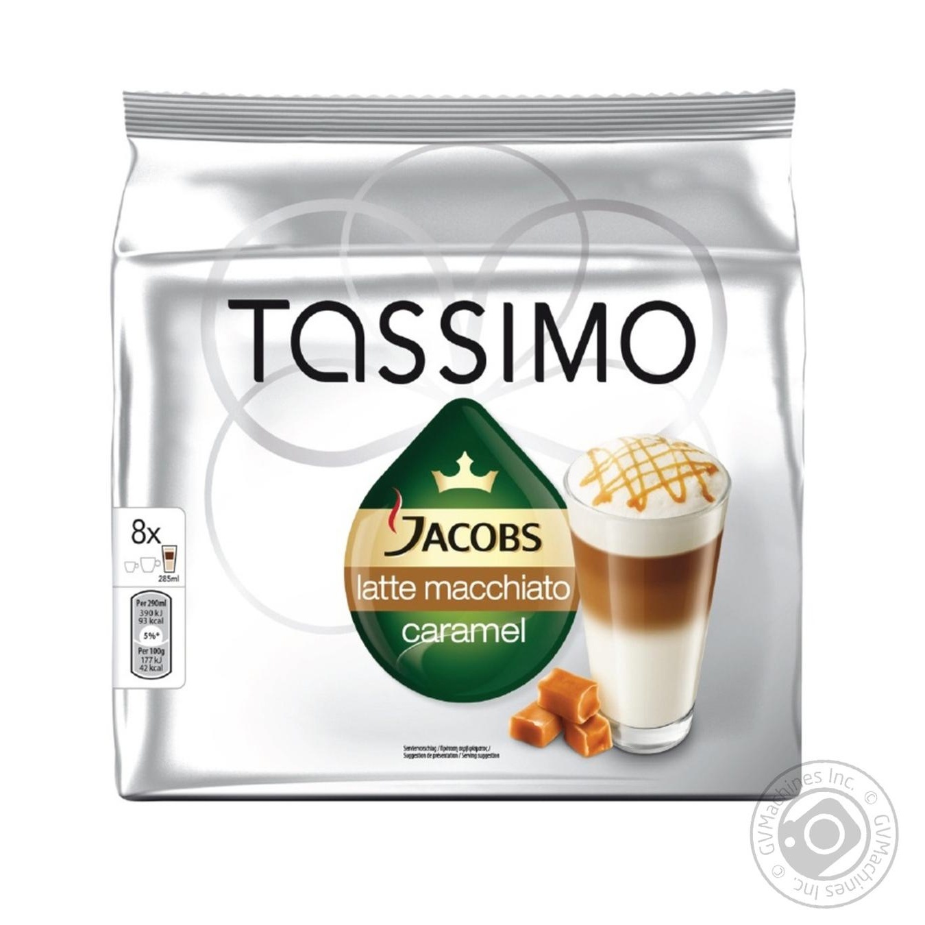

Кава Jacobs Tassimo latte macchiato caramel 268г