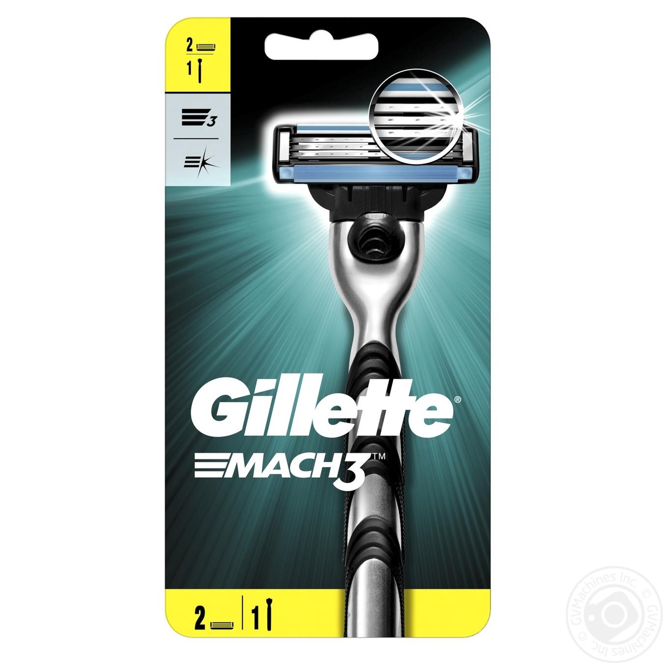 

Станок для гоління Gillette Mach3 + 2 змінні касети