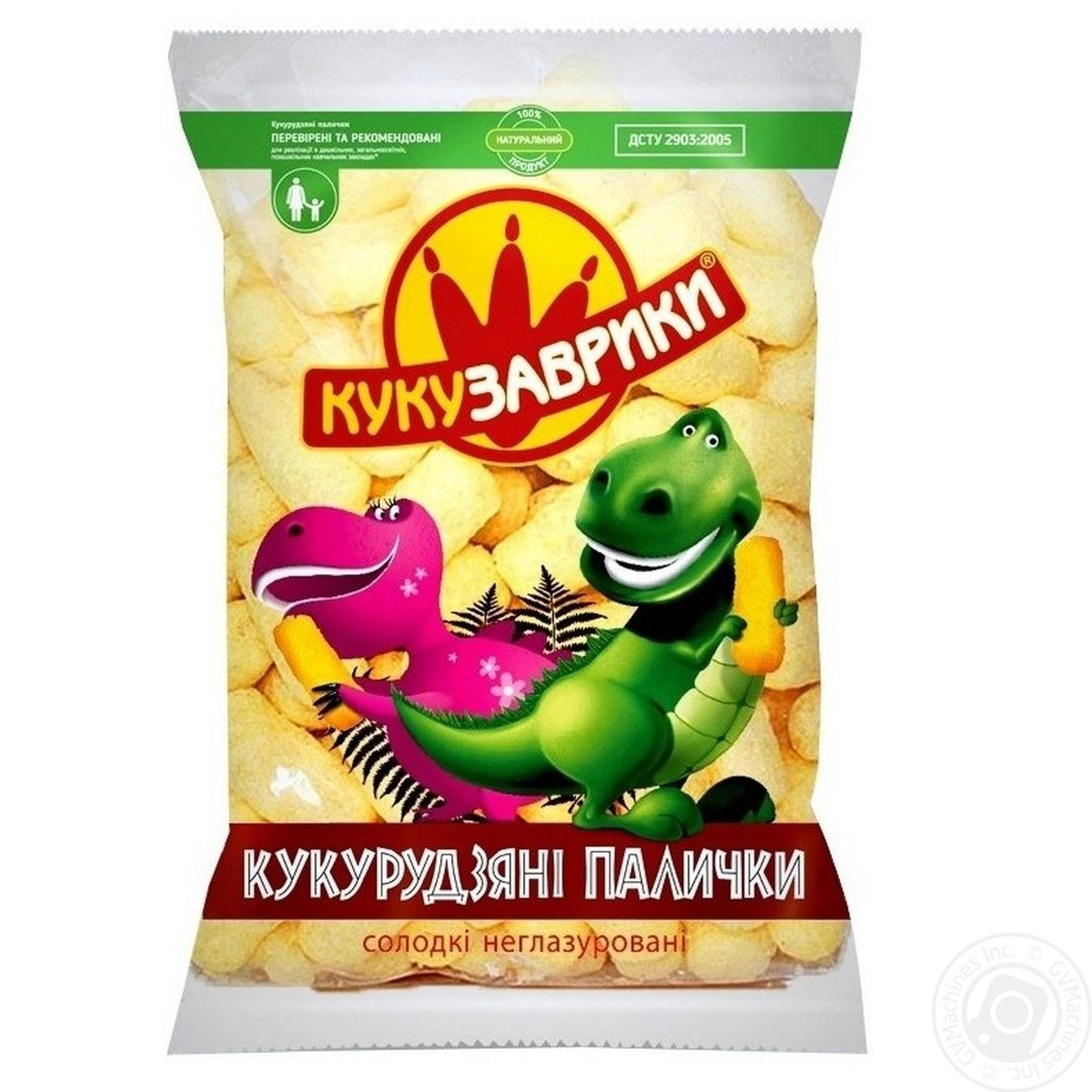 

Палички кукурудзяні Кукузаврики солодкі неглазуровані 150г