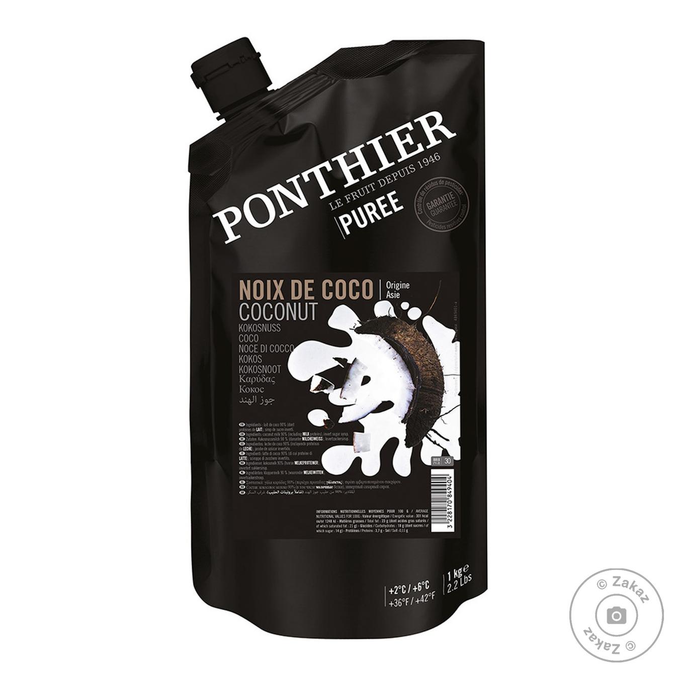 

Пюре фруктове Ponthier Кокос пастеризоване охолоджене 1кг