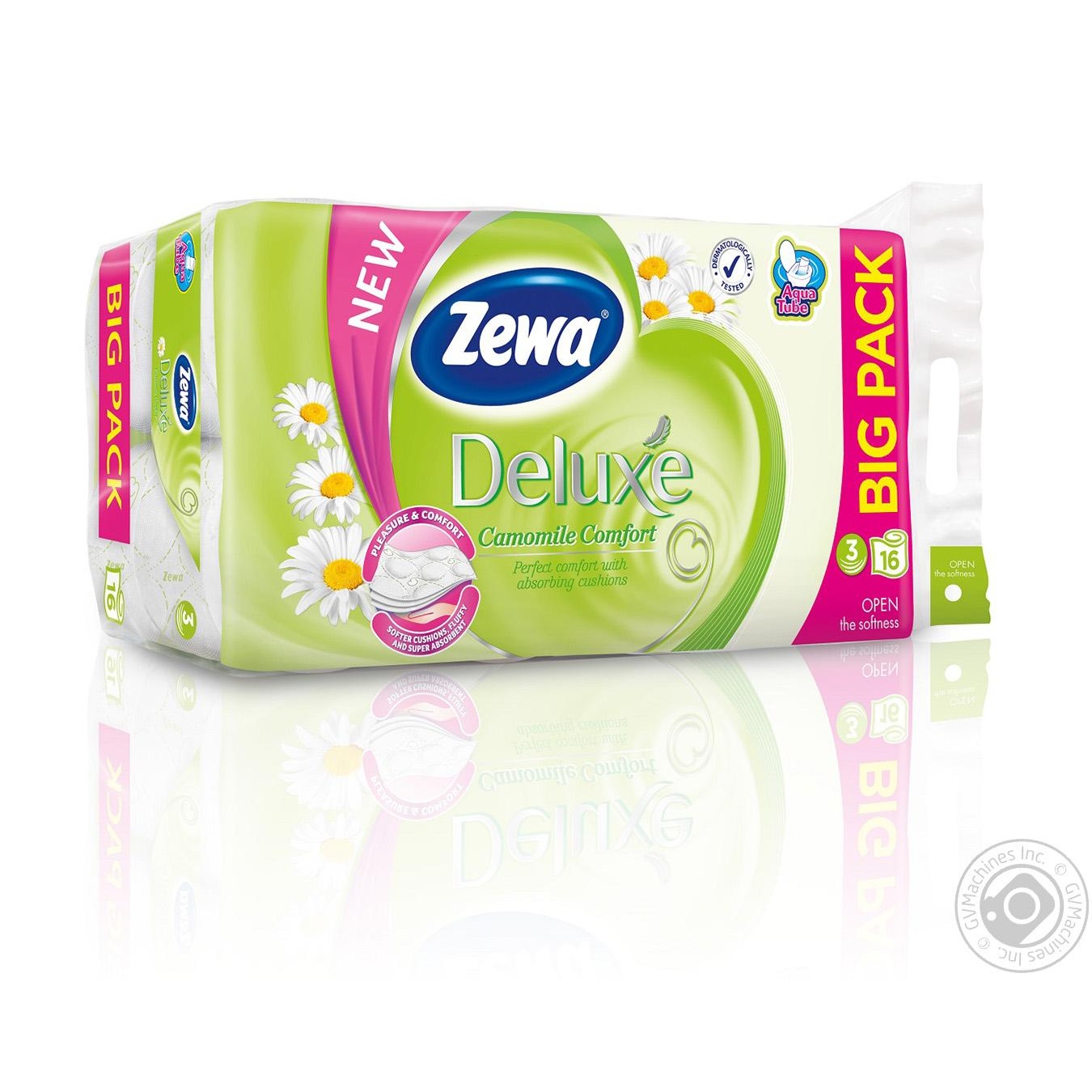 

Папір туалетний Zewa Deluxe Ромашка білий трьохшаровий 16шт