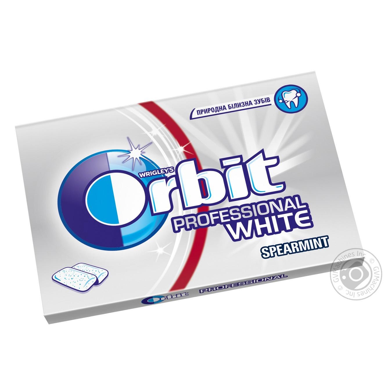 

Жувальна гумка Orbit Professional white Spearmint 14г