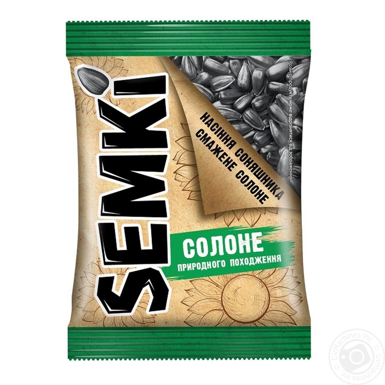 

Насіння соняшника Semki солоне смажене 80г