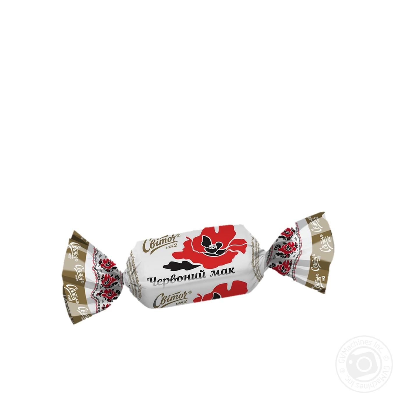 Красный мак конфеты
