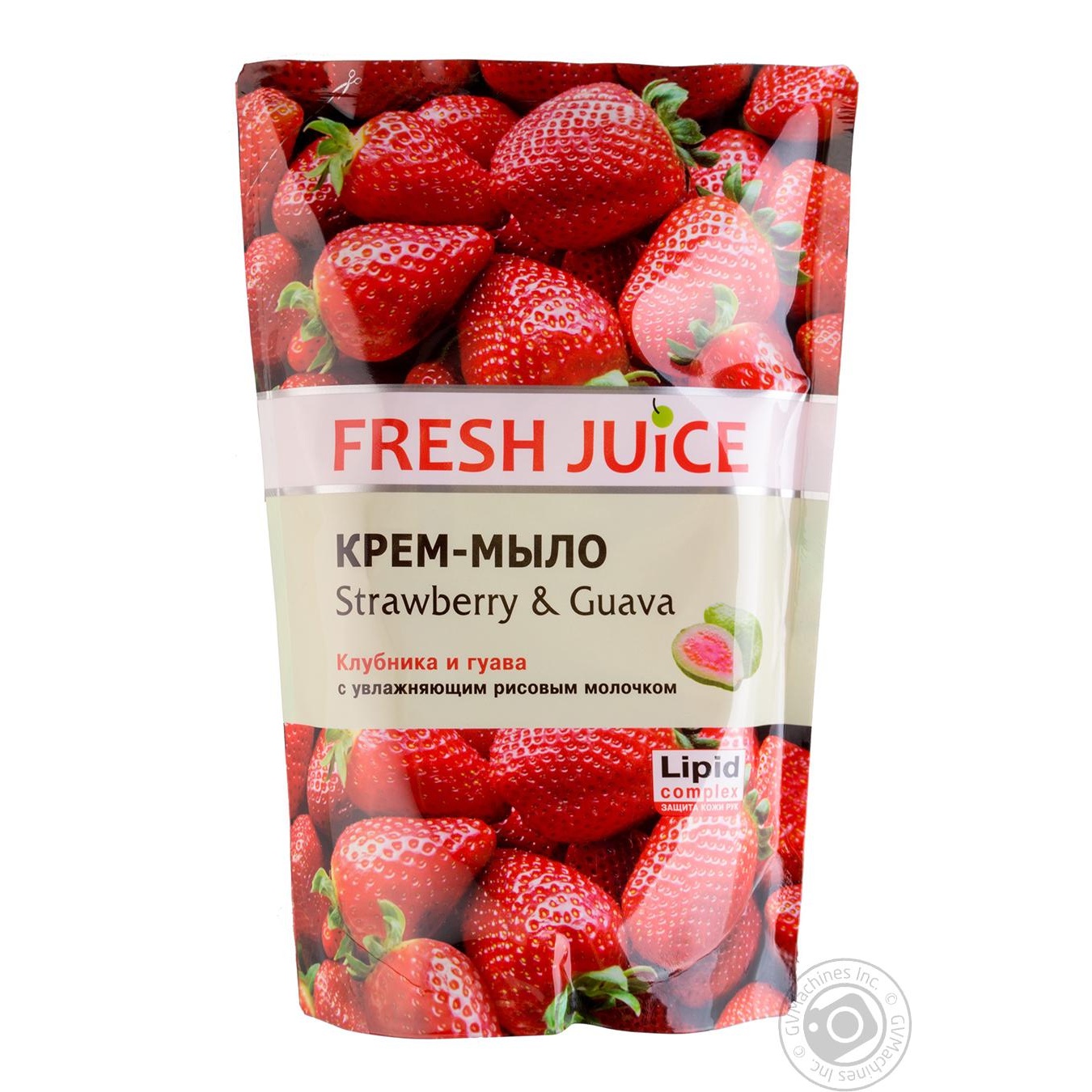 

Мило рідке Fresh juice полуниця і гуава дой-пак 460мл