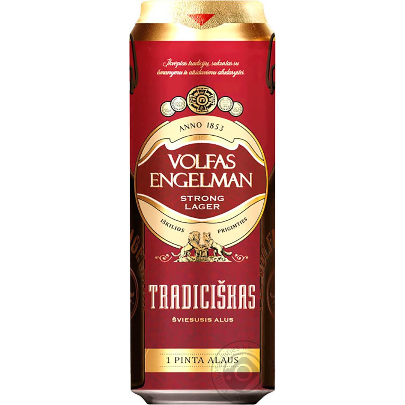 

Пиво Volfas Engelman Tradiciškas світле 6% 0,568л ж/б