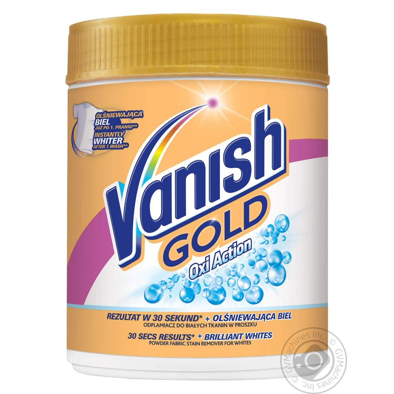 

Плямовивідник і відбілювач порошкоподібний для тканин Vanish Gold Oxi Action Кришталева білизна 625г