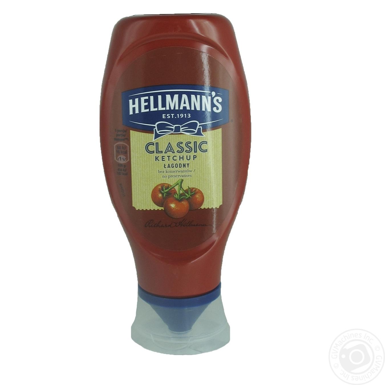 

Кетчуп Hellmann's Лагідний пастеризований 450г