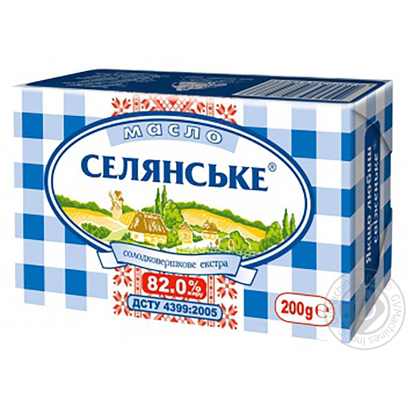 

Масло Селянське солодковершкове екстра 82% 200г